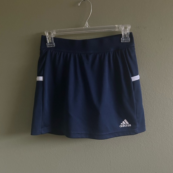 Adidas Dark Blue Sports Skort with White Details - Picture 1 of 4